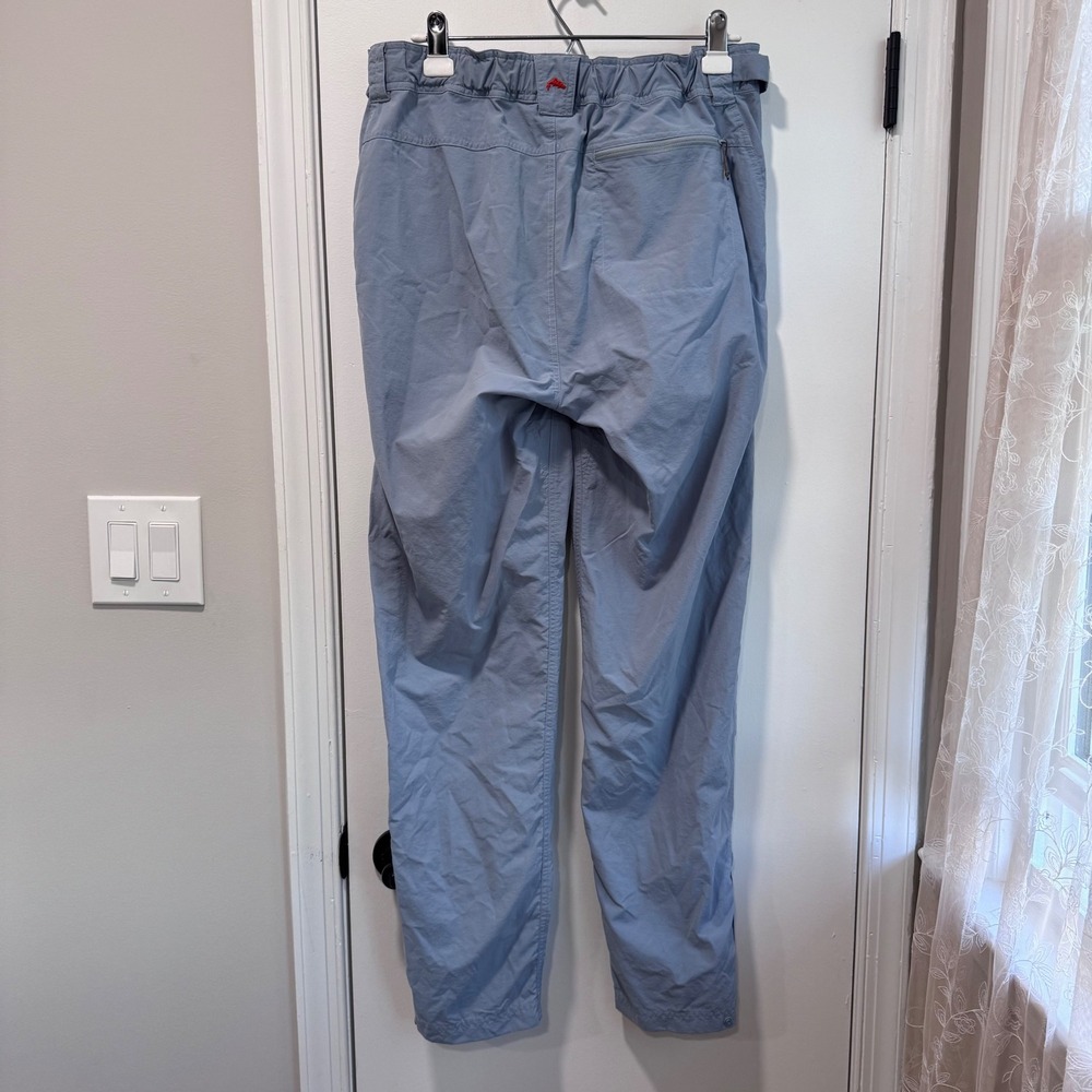 SIMMS Fishing Products Womens L Blue Lightweight Water Resistant Hiking Pants - Picture 7 of 10